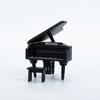1:12 Scale Miniature Dollhouse Furniture Wooden Triangle Piano Model Decorative Accessory DIY Craft Display