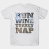 Футболка женская Run Wine Turkey Nap футболка День благодарения Шир Harajuku принт Kawaii футболка летняя с коротким рукавом женская футболка топ футболка