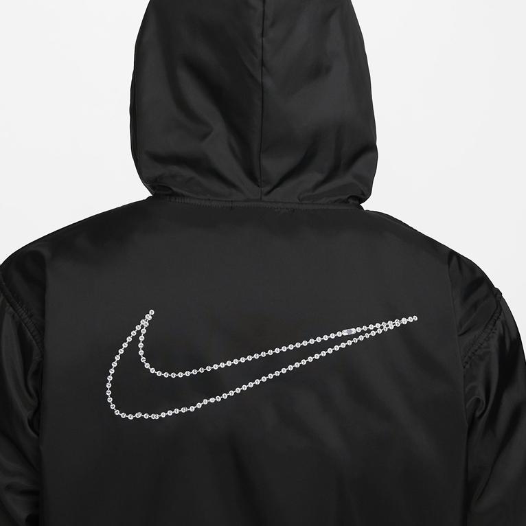 Nike Куртки Мужские Черные С Капюшоном Умеренные Прочие DQ6185-010
