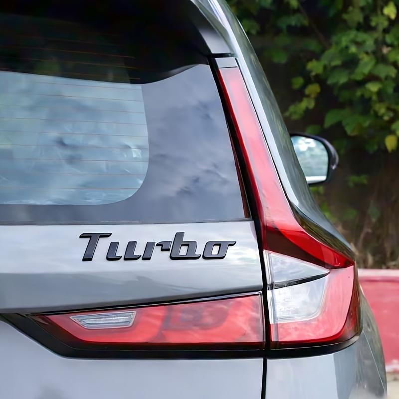 Новый задний значок TURBO для автомобиля, подходит для значка модификации производительности с турбонаддувом, 3D металлические отдельные буквы TURBO наклейка на багажник