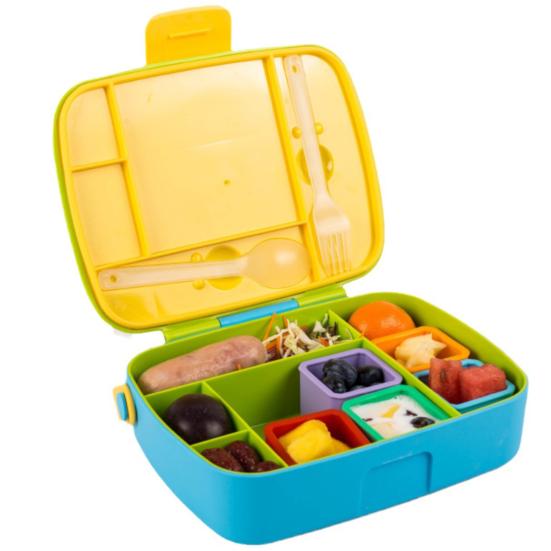 Lunch Box Salad Dressing Containers Reusable BPA-Free Leak-proof with Lid Microwave-safe Silicone Containers