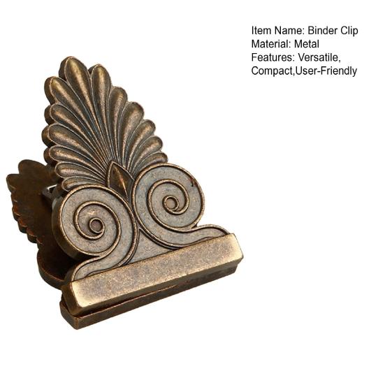 Yousheng Metal Leaf Binder Clips Vintage Metal Book Clamps for TN Journal Scrapbooking Tree Design Paper Clips Decorative Office School Supply