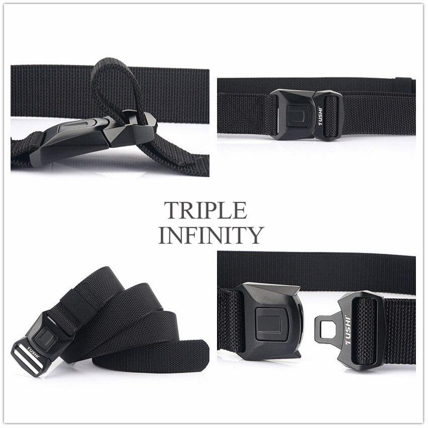 Новый мужской ремень для брюк, цинковый сплав, сменная пряжка, защитные мужские ремни для работы на открытом воздухе, быстросохнущий прочный нейлоновый повседневный вязаный ремень