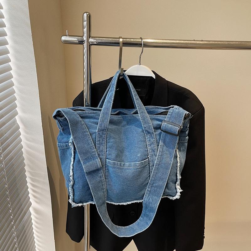 Винтажная джинсовая сумка женская сумка через плечо сумка для шоппинга сумка