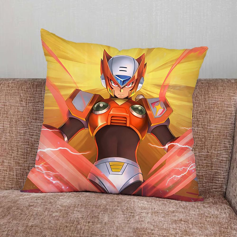 Игровой M-Megaman R-Rockman Наволочка Для Домашней Спальни Автомобиля Офиса Декора Гостиной Дивана Подушки Чехол Подходящий