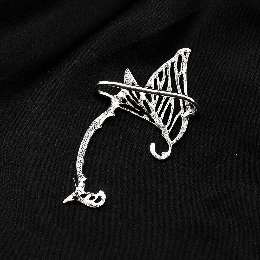 Серьги-каффы в корейском стиле на одно ухо, цвет античного золота, милые эльфийские клипсы для ушей, карнавал