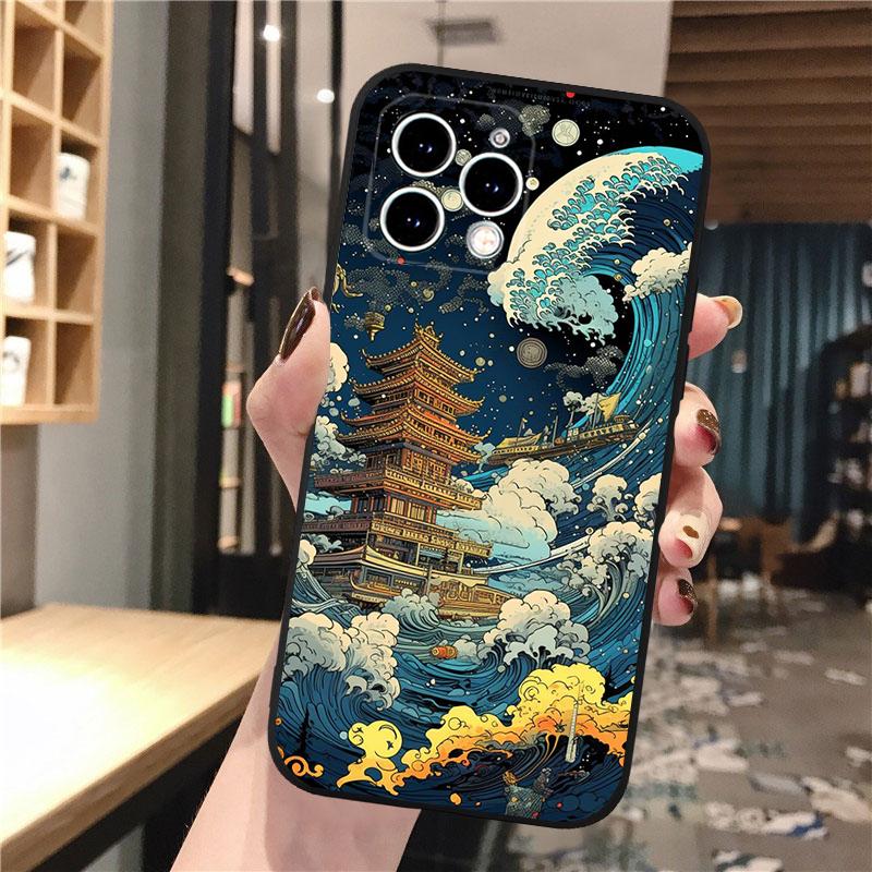 Great Wave Art Phone Case For Iphone 15 14 Pro Max 13 12 11 Pro Max XSMax XR 12 13 Mini 14 Plus