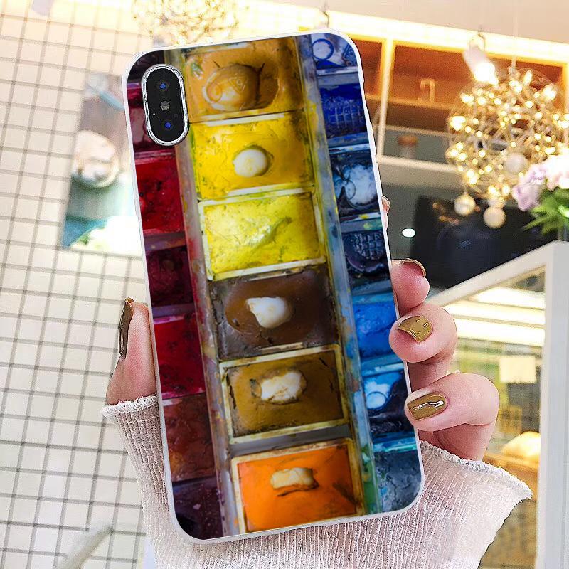 Watercolors Set Paint Palette Painting Box Phone Case For iPhone 17ProMax Air 16 15 14 13 Pro Max 15 16 Pro 15Plus
