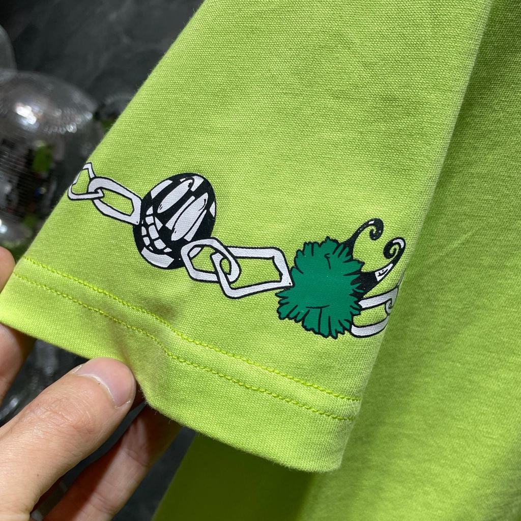 8562 CHROME HEARTS 2025 Лето Новая Высококачественный Хлопок Круглый Вырез Свободный Большой Размер Мужская и Женская Футболка Парная Футболка