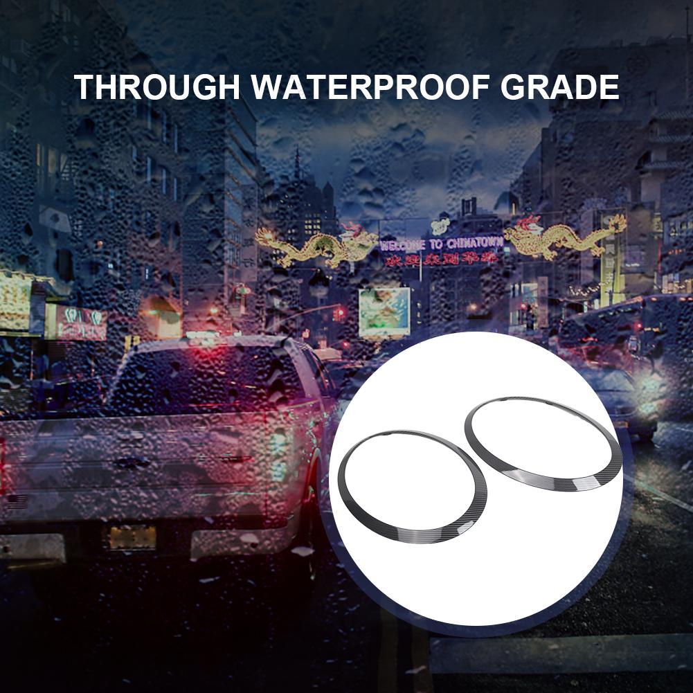 2 шт., ободок для фар, отделка 51712355791 51712355798, отделка передних фар автомобиля, декоративная крышка для MINI F55 F56 F57, аксессуары