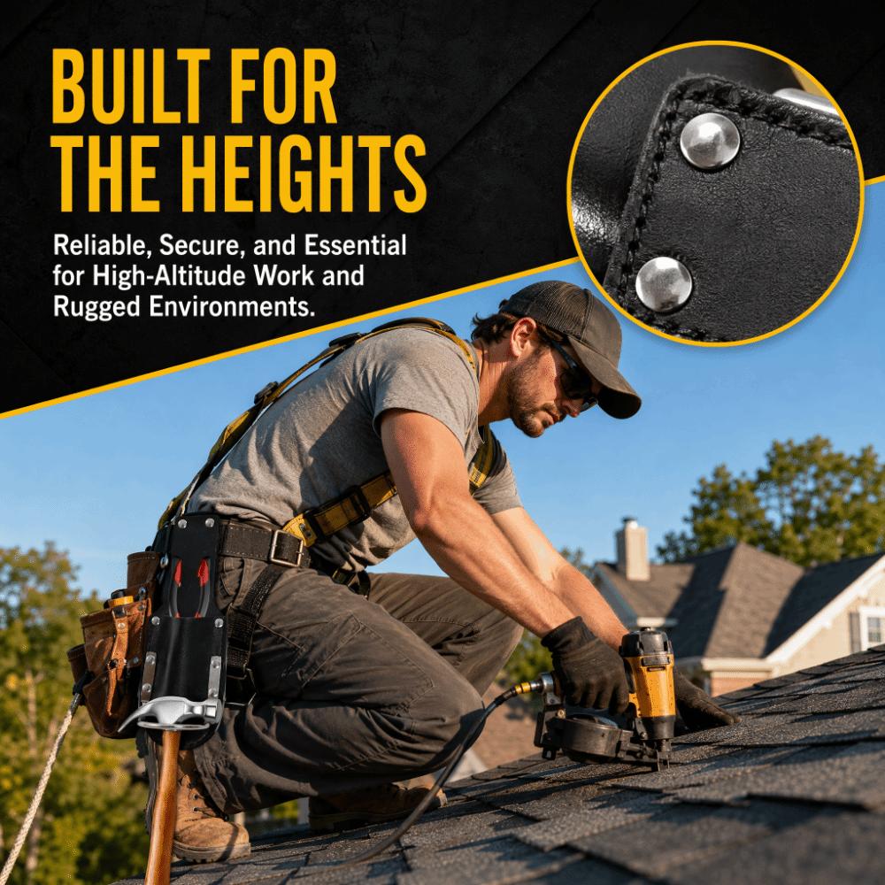 PU Leather Hammer Holder Black Tool Pliers Holder Portable Tool Organizers Handyman