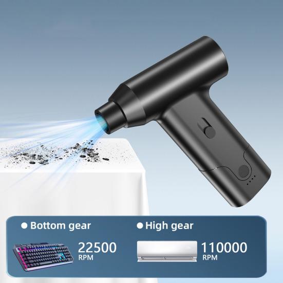 Электрическая щетка-пылесос 110000 об/мин Высокоскоростная Регулируемая Компактный дизайн Портативный Перезаряжаемый Воздуходувка Пылесос