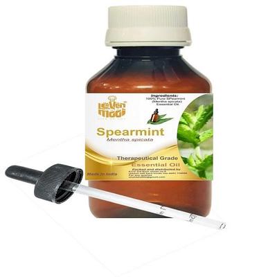 Levenmooi Мята перечная (Mentha Spicata) Чистое и натуральное эфирное масло терапевтического качества в пластиковой упаковке с пипеткой.