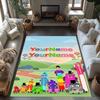 Numberblocks Customizable Name Area Rug Design for Living Rooms Study room Entryway Dormitory Antislip Carpet Anime Office Decor Spiritual Gift