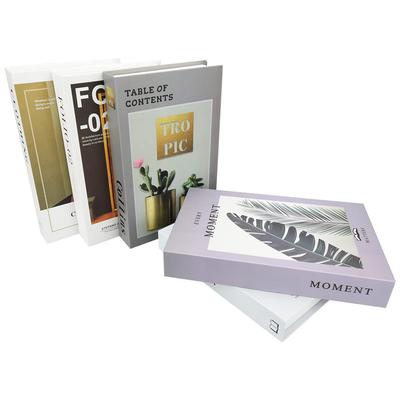 Набор из 5 поддельных умных книг, идеально подходящих для внутренней отделки, дизайн, легкие,