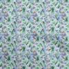 Cotton Flex Light Green Fabric Watercolor Floral Sewing Fabric By The Yard Printed Diy Clothing Sewing Supplies 40 Inch
