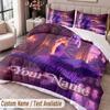 Custom Name Text 3Pcs Bedding Set Taylor Swift Duvet Cover And Two Pillowcases