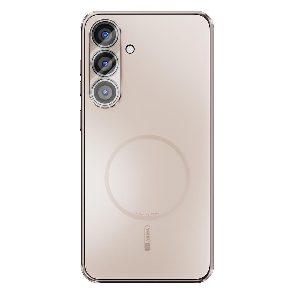 ABEEL For Samsung Galaxy S25 Magnetic Case TPU PC Cooling Matte Phone Back Cover with Lens Film