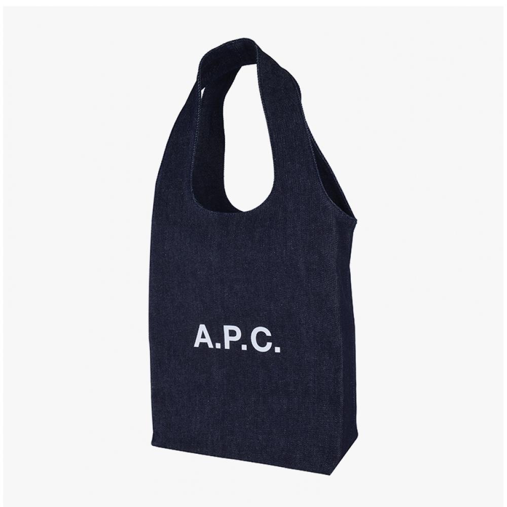 Apc Ninon Small Denim Tote Bag Cocsx M61861 Iai Indigo