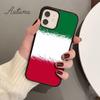 Italian National Flag Phone Case for iPhone 11 12 13 14 Pro Max Mini X XR XS SE 2020 5 6S 7 8 Plus Samsung Galaxy S21 S22 Cover