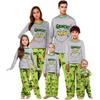 Родительско-детский домашний костюм с рождественским принтом, топ с длинным рукавом и брюки