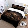 Skeleton Soldier with Flag Bedding Duvet Cover Set Duvet Cover Pillowcases  (1*Duvet Cover 2*Pillowcases, without duvet insert)