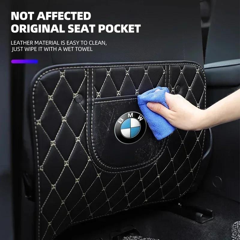 BAII9 X5 X7 For BMW For BMW 1pcs Car Rear Seat Back Anti Kicking Pads For BMW M M3 M5 F10 F30 F20 E28 E30 E34 E36 E39 E46 E91 Performa