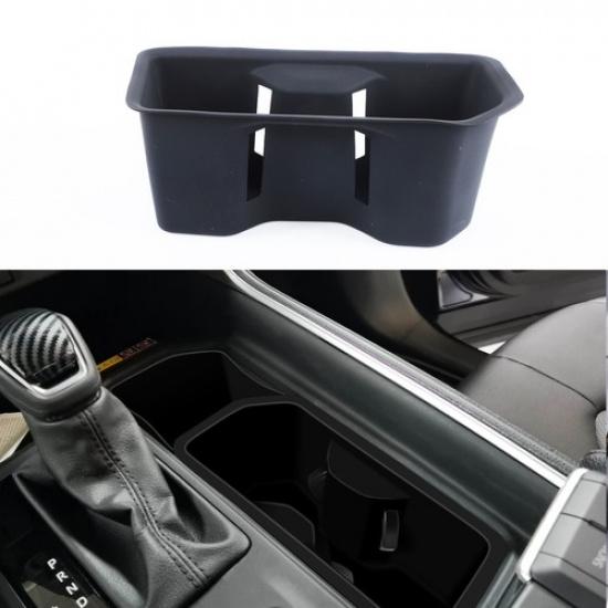 Black Silicone Center Console Cup Holder Trim For Toyota Grand Highlander 2024+