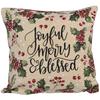 Cozy Christmas Decorative Pillow Cover With Rustic Knit Design For Festive Atmosphere