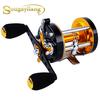 Round Right Hand Fishing Reel 17-22 Lbs Max Drag Spinning Fishing Reels for Bass Outdoor Sea Fishing
