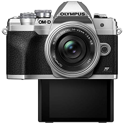 OM OLYMPUS Беззеркальная однообъективная камера MarkIV EZ Комплект с двойным зумом Silver SYSTEM/Olympus OM-D E-M10