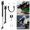 Boat Motor Transom Saver Support Adjustable Length 23 to 35 Inches Heavy Duty Aluminum Composite Head for Trailers