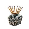 V6/V8 Engine Shaped Engine Block Pen Holder Ornaments Pencil Organizer Desk Organizer  Gifts