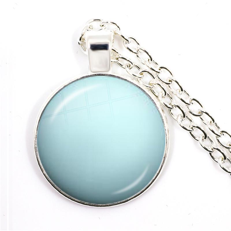 Серебряное ожерелье с подвеской в виде планеты Солнечной системы, ожерелье с подвеской в виде галактической туманности, Вселенские украшения для женщин и мужчин, Подарок на день рождения