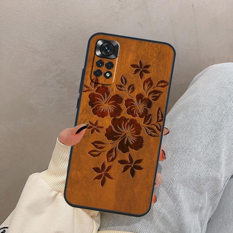 Пляжный Гавайский Имитация Коа Дерево Для Xiaomi Redmi Note 14 10 11 12 13 15 Pro Plus Чехол Обложка Для Redmi 15 15C 14C 10C 12C 13C
