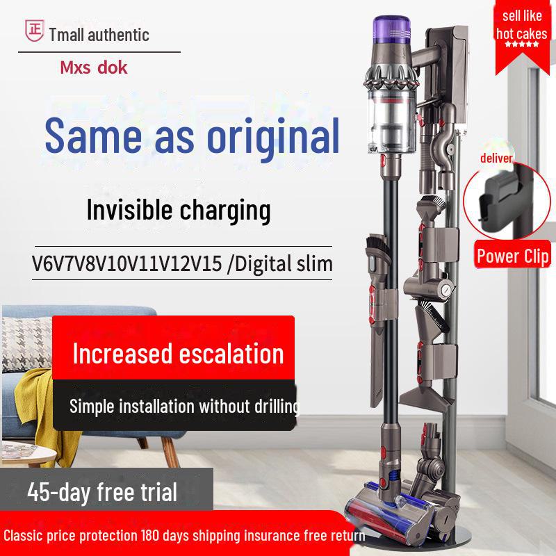 Стойка для хранения пылесоса Dyson: Кронштейн без сверления для моделей V7, V8, V10, V11, V12, 15G, G5