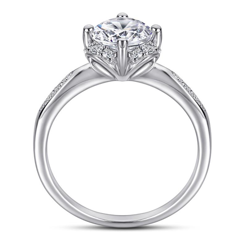 BagueRingen, роскошные кольца из стерлингового серебра 925 пробы с настоящим муассанитом, 1 карат, розовый, синий, зеленый цвет, муассанит, камень, ювелирные изделия для свадебной вечеринки