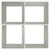 Garden Planter White 100 x 100 x 48 cm Steel