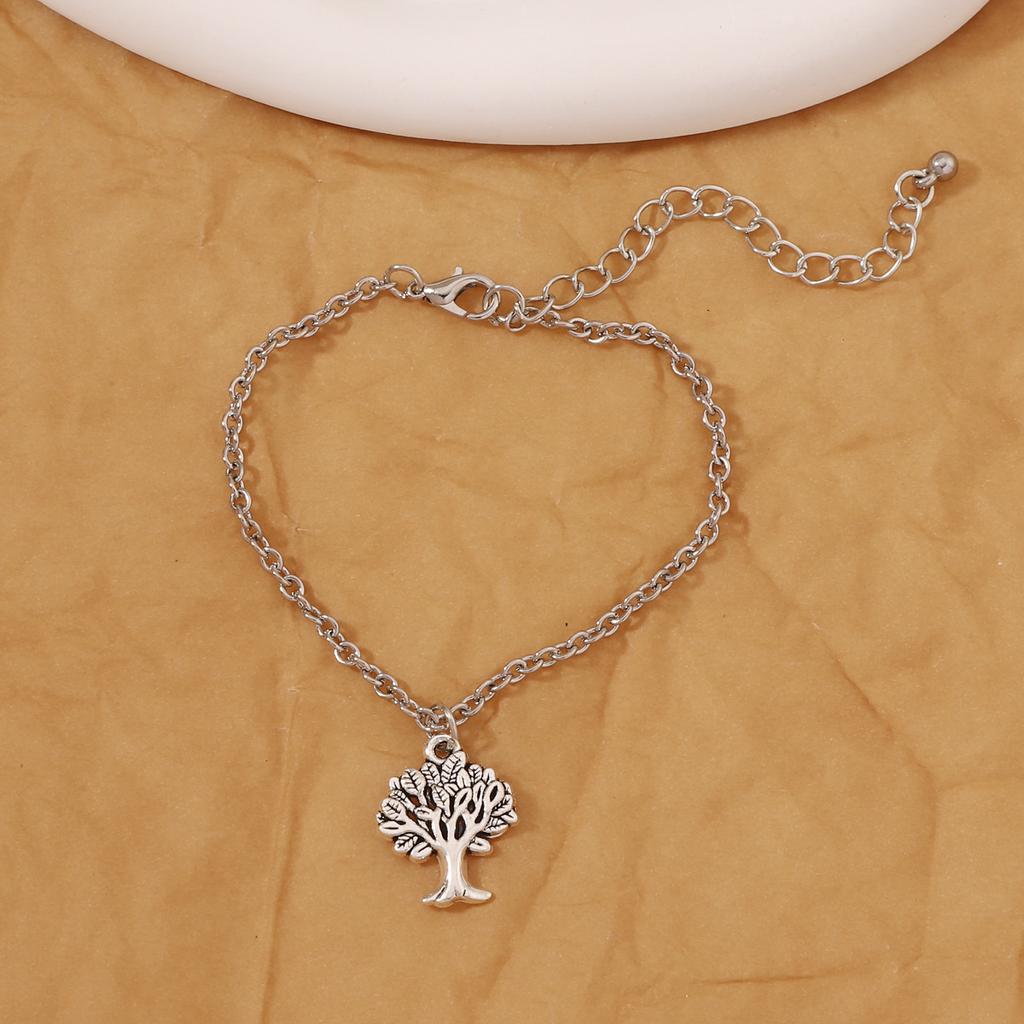 European and American Yiwu accessories jewelry pastoral style tree pendant bracelet earrings set niche light luxury women