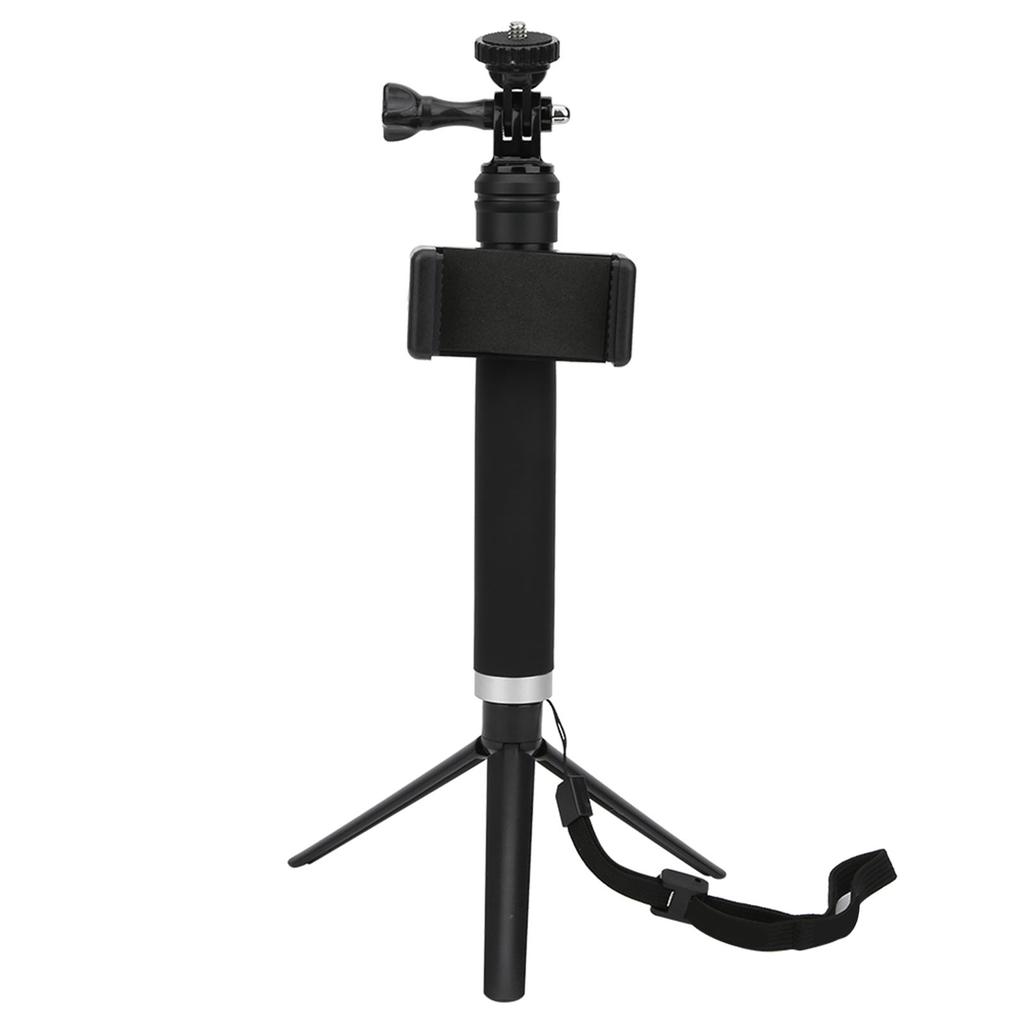 Selfie Stick Telescopic Link Mini Tripod Mobile Phone Clip for YI Sports Camera