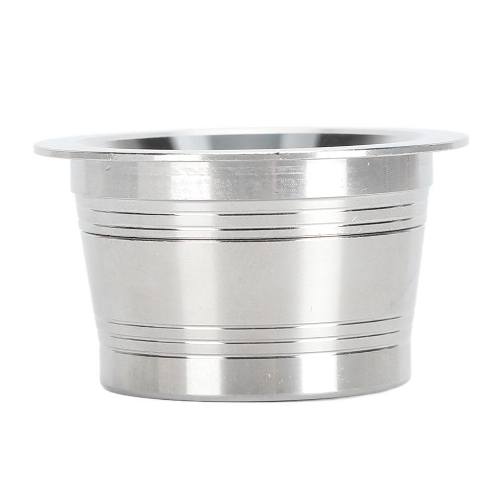 With Spoon Brush Stainless Steel Coffee Capsules Reusable Coffee Capsules Office Use