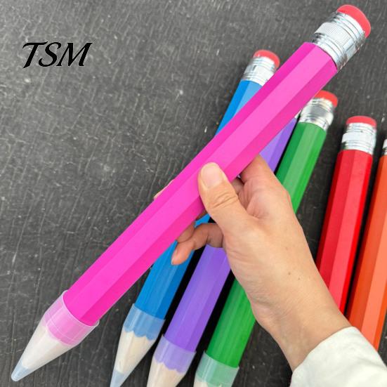 Giant Wooden Pencil Pencil, Extra Large Wood Novelty Prop, Smooth Writing Jumbo Stationery, for Carpentry And Party Favors Palm Sized