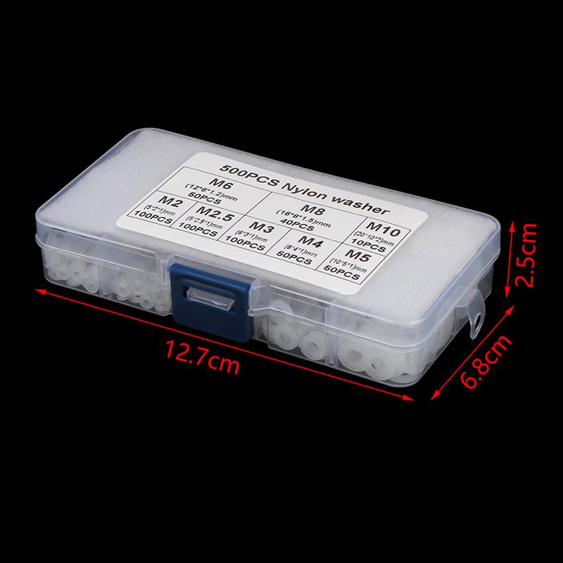 500 шт./кор. M2 M2.5 M3 M4 M5 M6 M8 M10 шайба плоская прокладка уплотнитель комплект прокладок