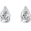 Jewels Prim 2,25 карата серьги-капли грушевидной формы с выращенными бриллиантами, из настоящего белого золота 14 карат, корзинка, винтовой замок