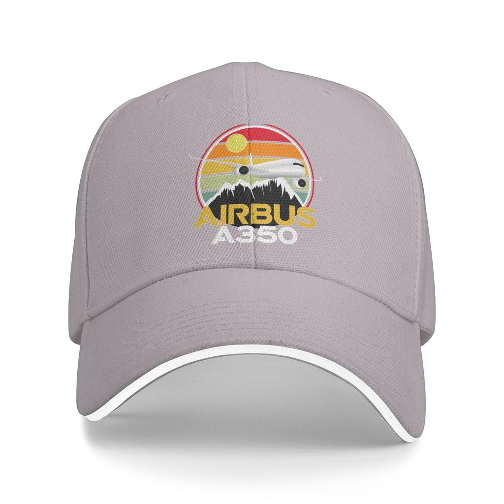 Airbus A350 Sunset Pilot Casual Baseball Cap Summer Trucker Hat Outdoor Gym Hip Hop Hats Men Adult Streetwear Baseball Caps