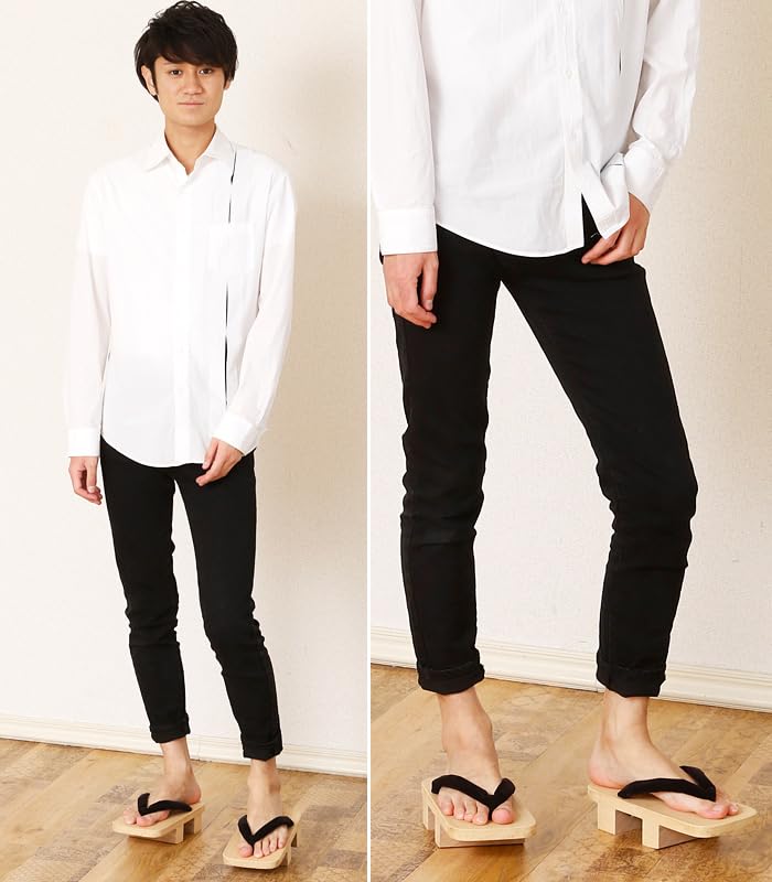 Гета Павловния Гета Сделано в Японии Белые деревянные гета Ширато Гета Черные стринги Белые стринги Инден Лист конопли Саягата Сейканами Сиджира Стринги Гета Микамо