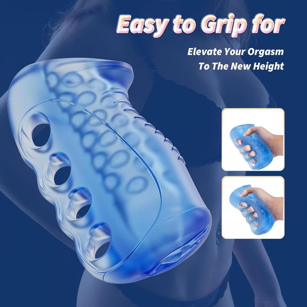 Открытый пенис-рукав с вагинальной текстурой для мужского минета, игрушки для пениса, мужской мастурбатор