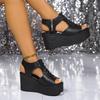 Women Sandals Summer Wedges Platform Sandals Women Sexy High Heels Shoes Peep Toe Open To Walking Designer Sandals Women