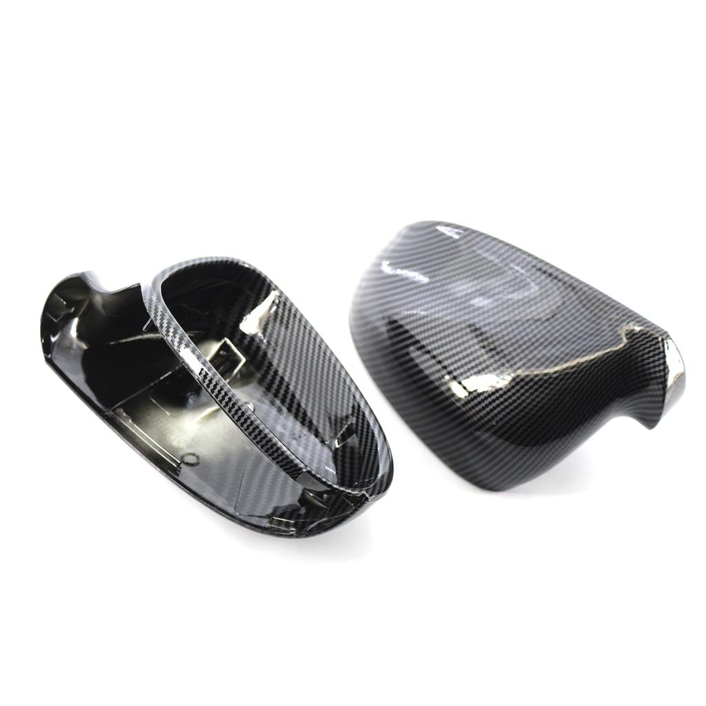 1 Pair Auto Replacement RearView Mirror Case Caps Side Wing Mirror Cover Carbon Fiber Style For VW Golf 5 MK5 Jetta