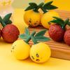 Shapeable Yangmei Skewers Squeeze Toy Fresh Fruit Pinch Toy Funny Rubber Squeeze Toy  Kids Toys